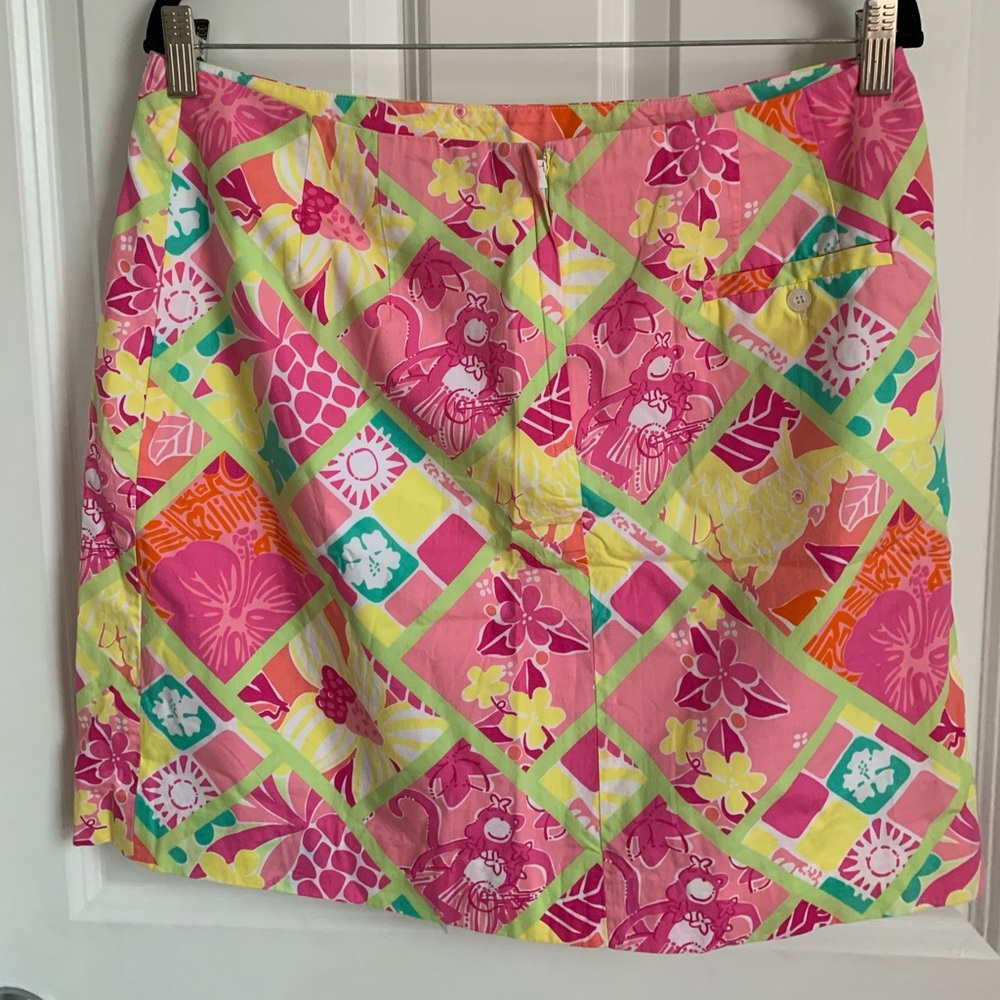 Lilly Pulitzer Pink/Multicolored pattern skirt size 12